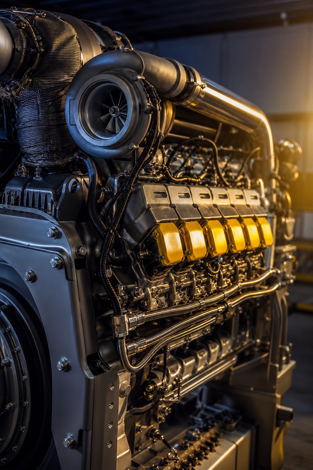 Industrial engine detail